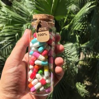 Capsule Letters Message In A Bottle Valentine's Day Gift For Couple (Mixed Color) 